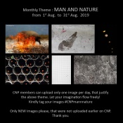 Under this theme, members can post their unique images depicting the relationship between man and nature.