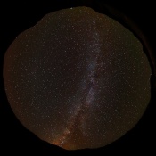 A single exposure from fish-eye lens at Ladakh...